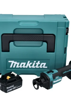 Makita DCO 181 G1J Affleureuse plaque de plâtre sans fil 32000 tr/min Brushless 18V + 1x Batterie 6,0 Ah + Coffret Makpac - sans chargeur Must-Have