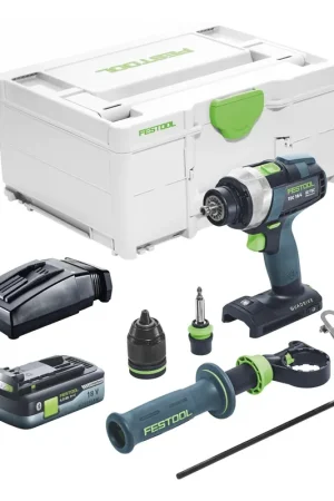 Remise Festool TDC 18/4 I-Basic Perceuse-visseuse sans fil 18 V 75 Nm Brushless + 1x batterie 4,0 Ah + chargeur + Systainer