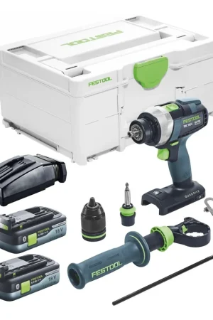 Festool TDC 18/4 I-Basic Perceuse-visseuse sans fil 18 V 75 Nm Brushless + 2x batterie 4,0 Ah + chargeur + Systainer Bon Plan