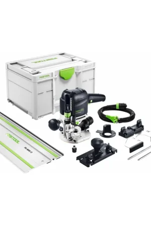 Festool OF 1010 REBQ Défonceuse 1010 W course 55 mm (577168) + Rail de guidage + Coffret Systainer Vente Directe