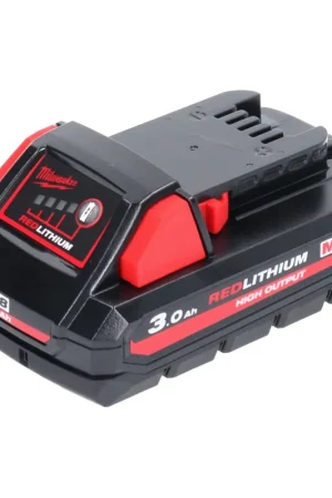 Livraison Express Milwaukee M18 HB3 High Output Batterie Li-Ion 18 V 3,0 Ah / 3000 mAh (4932471069) avec indicateur de niveau de charge