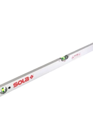 Vente Directe SOLA AV 100 Profilé aluminium Niveau à bulle 100 cm Deux fioles Butoir de glissement Mesure horizontale et verticale
