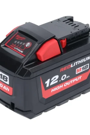 Milwaukee M18 HB12 High Output Batterie 12,0Ah 18V / 12000mAh Li-Ion avec indicateur de charge (4932464260) Offre Du Jour