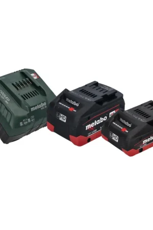 Haute Qualité Metabo Kit de base - 1x Batterie LiHD 4,0 Ah 18 V CAS Li-Ion - 1x Batterie LiHD 5,5 Ah + Chargeur ASC 55 ( 685160000 )