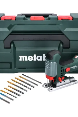 Metabo STA 18 LTX 100 Scie sauteuse sans fil 18 V + Jeu de 10 lames de scie + metaBOX - sans batterie, sans chargeur Offre Du Jour