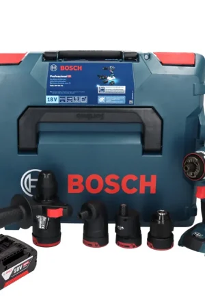 Bosch GSR 18V-60 FC Professional Perceuse-visseuse sans fil 60 Nm 18V Brushless + 1x Batterie 4,0 Ah + Accessoires + Coffret L-Boxx - sans chargeur Promotion