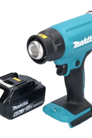 Petit Prix Makita DHG 180 G1 Pistolet à air chaud sans fil 550°C 18V + 1x Batterie 6,0Ah - sans chargeur