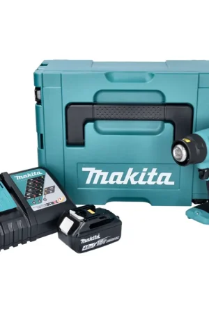 Makita DHG 180 RM1J Pistolet air chaud sans fil 18 V 550 C + 1x batterie rechargeable 4,0 Ah + chargeur + Makpac Acheter En Ligne