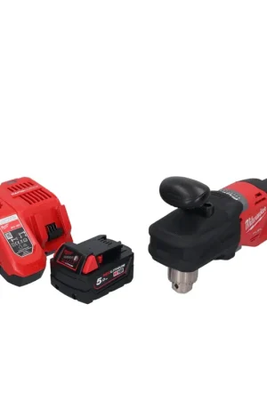 Milwaukee M18 CRAD2-501 Perceuse d'angle sans fil 30Nm Brushless 18V + 1x Batterie 5,0Ah + Chargeur Bon Plan