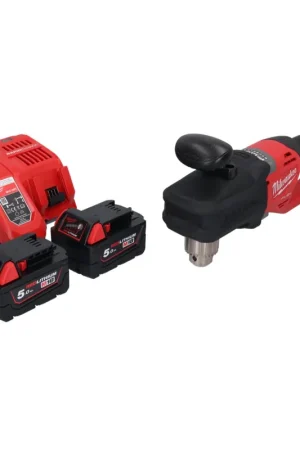 Milwaukee M18 CRAD2-502 Perceuse d'angle sans fil 30Nm Brushless 18V + 2x Batteries 5,0 Ah + Chargeur Offre Du Jour