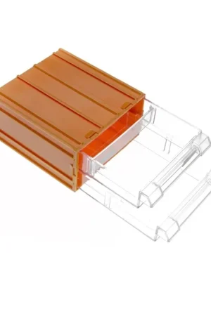Prix Réduit FORTE Tools K-31 Coffret de rangement en 13,5x11,2x6 cm, Coffret à tiroirs, Transparent, Plastique, avec 2 tiroirs, à combiner avec le système de rails (000051144834)
