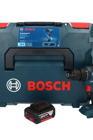 Bosch GSR 18V-55 Perceuse-visseuse sans fil 18 V 55 Nm Brushless + 1x batterie 5,0 Ah + L-Boxx - sans chargeur Paiement Sécurisé