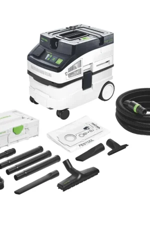 Festool CT 15 E CLEANTEC aspirateur mobile 15 l ( 577410 ) + Festool RS-ST D 27/36-Plus ( 577257 ) kit de nettoyage standard Nouvelle Collection