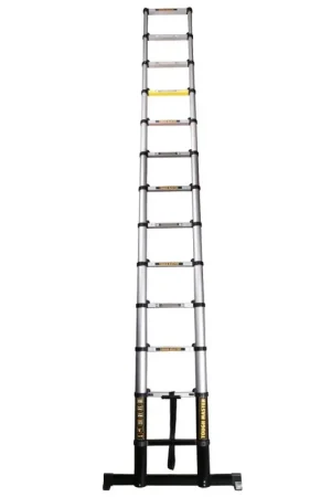 Expédition Rapide TOUGH MASTER Echelle télescopique 3,8m- aluminium -1,8 mm épaisseur, ( ML-1004A )