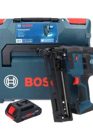 Bosch GNH 18V-64 Cloueur sans fil 18 V 64 mm 1,6 mm + 1x Batterie ProCORE 4,0 Ah + Coffret L-Boxx - sans chargeur Dernier Modèle