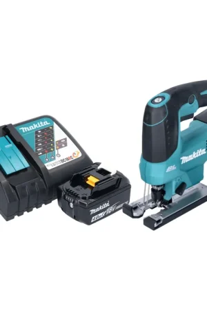 Soldes Makita DJV 184 RM1 Scie sauteuse pendulaire sans fil 18 V Brushless + 1x batterie 4,0 Ah + kit chargeur