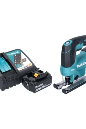 Seulement Aujourd'hui Makita DJV184RT1 Scie sauteuse sans fil 18V Brushless + 1x Batterie 5,0Ah + Chargeur