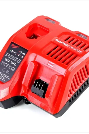 Authentique Milwaukee M12-18FC Chargeur rapide universel pour 12, 14 et 18 Volt Li-Ion Batteries ( 4932451079 )
