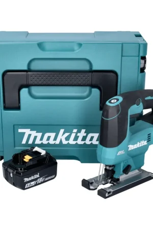 Nouveauté Makita DJV184T1J Scie sauteuse sans fil 18V Brushless + 1x Batterie 5,0Ah + Coffret Makpac - sans chargeur