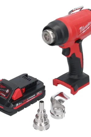 Top Vente Milwaukee M18 BHG-301 Pistolet à air chaud sans fil 18 V 470 °C + 1x batterie 3,0 Ah - sans chargeur