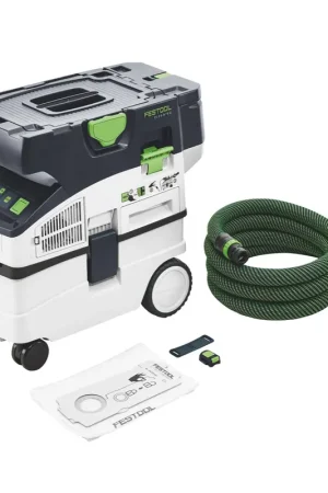 Festool CTMC MIDI I-Basic Aspirateur sans fil 36V (2x 18 V) Classe de poussière M Solo - sans batterie, sans chargeur (577067) Must-Have