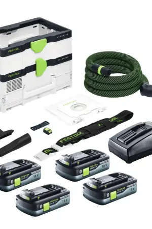Achetez Aujourd'hui Festool CTMC SYS aspirateur sans fil 36 V ( 2x 18 V ) classe de poussière M + 4x batterie 4,0 Ah + chargeur