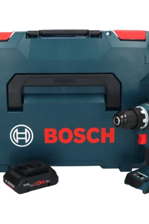 Dernier Modèle Bosch GSR 18V-90 C Professional Perceuse-visseuse sans fil 64 Nm 18V Brushless + 1x Batterie ProCORE 4,0 Ah + Coffret L-Boxx - sans chargeur