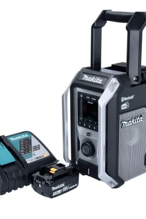 Makita DMR 115 RF1B batterie radio de chantier 12 V - 18 V Bluetooth DAB + IP65 noir + 1x batterie 3,0 Ah + chargeur Commande En Gros