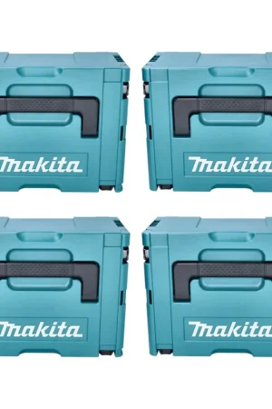 Makita MAKPAC Gr. 3 Coffret plastique 395 x 295 x 215 mm - 4 pcs. (4x 821551-8) Solde