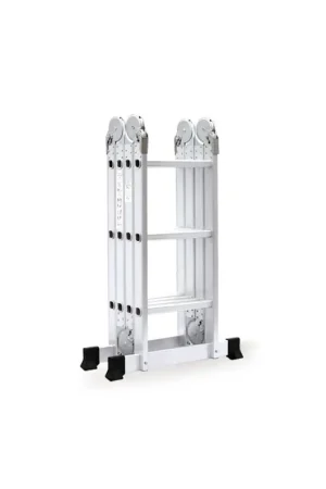 Vente Directe HAUSHALT Échelle BL-403B, échelle polyvalente en 4 parties en aluminium, 95 - 346 cm, 150 kg max., utilisation universelle ( 000051336056 )