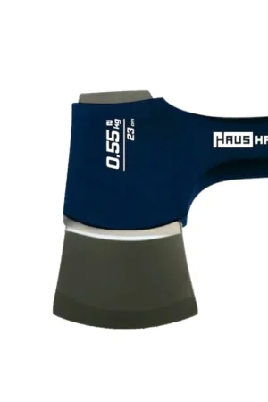 Authentique HAUSHALT Hache HH-427A, 230 mm, 0,55 kg, tête en acier inoxydable, avec poignée caoutchoutée antidérapante en rouge ( 000051405551 )