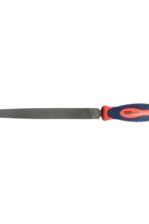 HAUSHALT Jeu de limes pour métal, 5 pièces, 200 mm, carrées, plates, triangulaires, demi-rondes, rondes, manche caoutchouté ergonomique ( 000040134807 ) Meilleure Vente