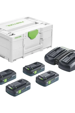 Festool Energie Set SYS 18V 4x4,0/TCL 6 DUO 18 V ( 577104 ) + 4x batterie 4,0 Ah + chargeur + Systainer Commander Maintenant