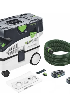 Dernière Chance Festool CTLC MINI I-Basic aspirateur sans fil 36 V ( 2x 18 V ) classe de poussière L + 2x batterie 4,0 Ah - sans chargeur