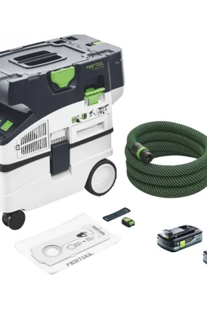 Festool CTLC MIDI Aspirateur sans fil 36 V ( 2x 18 V ) classe de poussière L + 2x batterie 4,0 Ah - sans chargeur Commander Maintenant