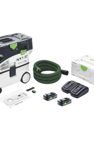 Nouveauté Festool CTLC MIDI Aspirateur sans fil 36 V ( 2x 18 V ) classe de poussière L + 2x batterie 4,0 Ah + chargeur + Systainer