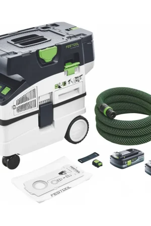 Meilleur Choix Festool CTMC MIDI aspirateur sans fil 36 V ( 2x 18 V ) classe de poussière M + 2x batterie 4,0 Ah - sans chargeur