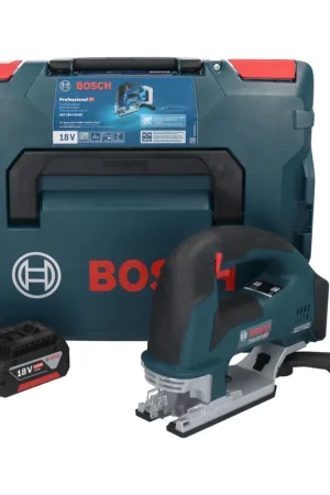Petit Prix Bosch GST 18V-155 BC Scie sauteuse sans fil 18 V 155 mm Brushless + 1x batterie 5,0 Ah + L-Boxx - sans chargeur