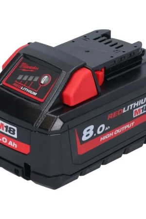 Commande En Gros Milwaukee M18 HB8 Batterie 18 V 8,0 Ah / 8000 mAh Li-Ion High Output ( 4932471070 ) avec indicateur de charge