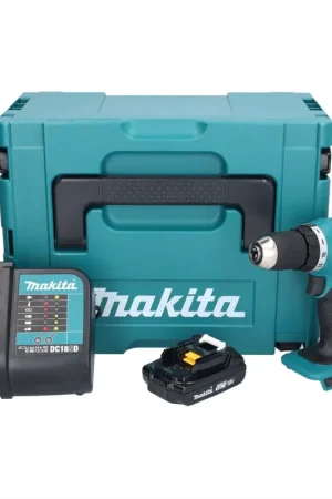 Makita DDF 453 SY1J perceuse/visseuse sans fil 18 V 42 Nm + 1x batterie rechargeable 1,5 Ah + chargeur + Makpac Prix Bas