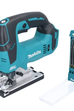 Seulement Aujourd'hui Makita DJV182Z Scie sauteuse sans fil 18V Brushless + Set de lames de scie sauteuse, 5 pcs. - sans batterie, sans chargeur