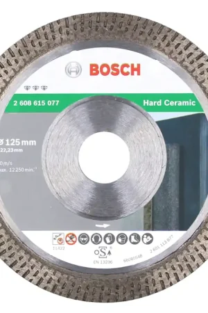 Quantité Limitée Bosch Best for Hard Ceramic Disque à tronçonner diamant 125 mm x 22,23 ( 2608615077 )