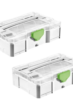 Dernier Modèle Festool T-LOC SYS MINI 1 TL TRA MINI Systainer Coffret pour petites pièces avec couvercle transparent empilable sur SYS-MINI 1 et 3 TL 2pcs. (2x 203813)