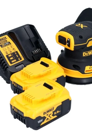 DeWalt DCW 210 P2 Ponceuse excentrique sans fil 18 V 125 mm Brushless + 2x batterie 5,0 Ah + chargeur Livraison Express