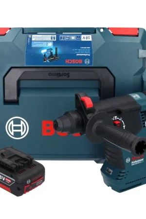 Bosch GBH 18V-24 C Professional Marteau perforateur sans fil 18 V 2,4 J Brushless SDS plus + 1x batterie 5,0 Ah + L-BOXX - sans chargeur Nouveauté