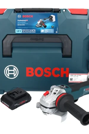 Bosch GWS 18V-10 PSC Professional Meuleuse angulaire sans fil 18 V 125 mm Brushless + 1x batterie ProCORE 4,0 Ah + L-Boxx - sans chargeur Meilleure Vente
