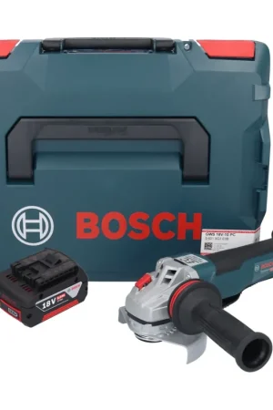 Bosch GWS 18V-10 PC Professional Meuleuse angulaire sans fil 18 V 125 mm Brushless + 1x batterie 5,0 Ah + L-Boxx - sans chargeur Offre Spéciale