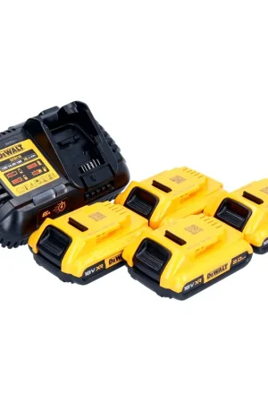 Must-Have Kit de démarrage sans fil 18 V DeWalt 4x DCB 183 batterie 2,0 Ah + DCB 116 XR chargeur rapide