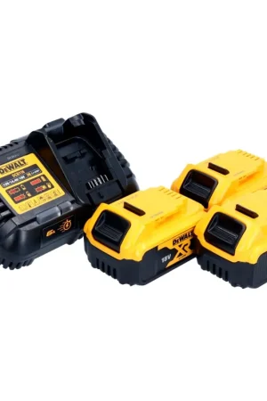 Kit de démarrage sans fil 18 V DeWalt 3x DCB 184 batterie 5,0 Ah + DCB 116 XR chargeur rapide Promotion Saisonnière