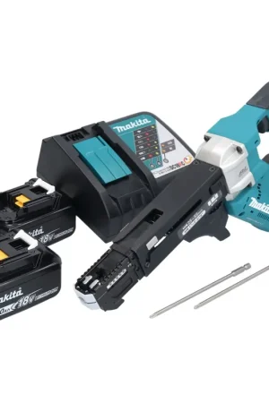Makita DFR551RF Visseuse automatique sans fil 25 - 55mm 18V Brushless + 2x Batteries 3,0Ah + Chargeur Pas Cher